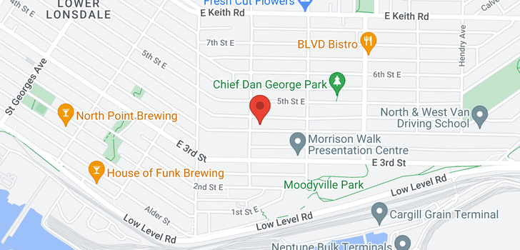 map of 508 E 4TH STREET